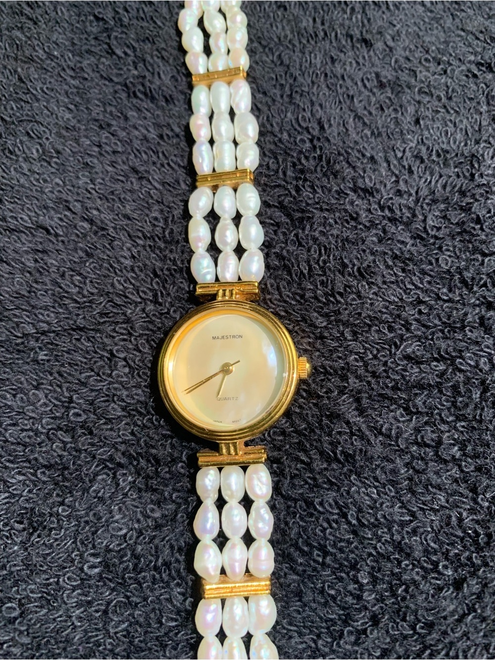 Fresh Water Pearl Gold-Tone Women's Watch - Picture 2 of 7
